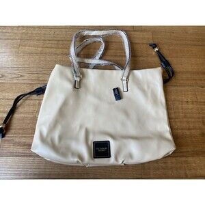 NWT VICTORIA'S SECRET Purse Tote Bare CINCH SHOULDER BEIGE HANDBAG CLASSIC NEW